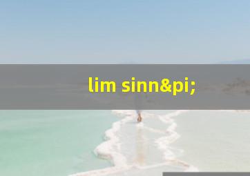 lim sinnπ